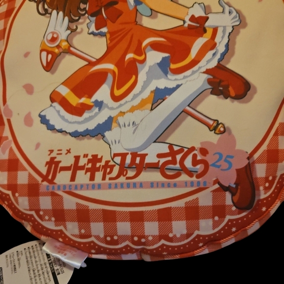Cardcaptor Sakura 15in Cushion Red Gingham NWT - Picture 5 of 7